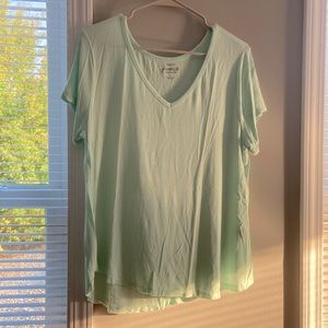 Large teal shirt, very comfortable, relaxed tee, rue 21